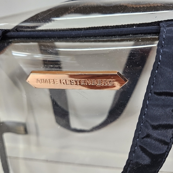 Aimee Kestenberg Clear Transparent Cosmetic Travel Makeup Top Handle Bag Concert - Picture 3 of 5